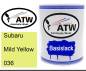 Preview: Subaru, Mild Yellow, 036: 1L Lackdose, von ATW Autoteile West.